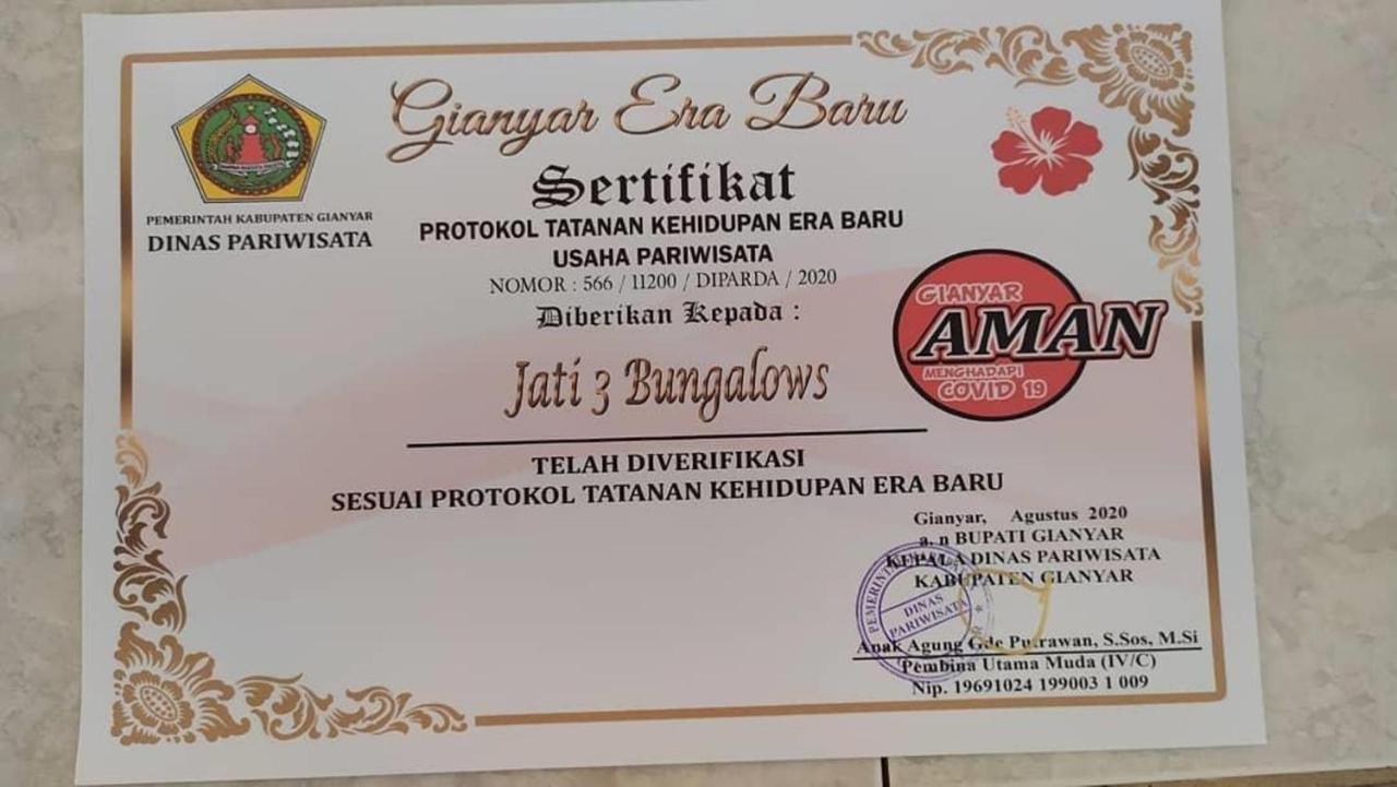 אובוד Jati 3 Bungalows And Spa מראה חיצוני תמונה